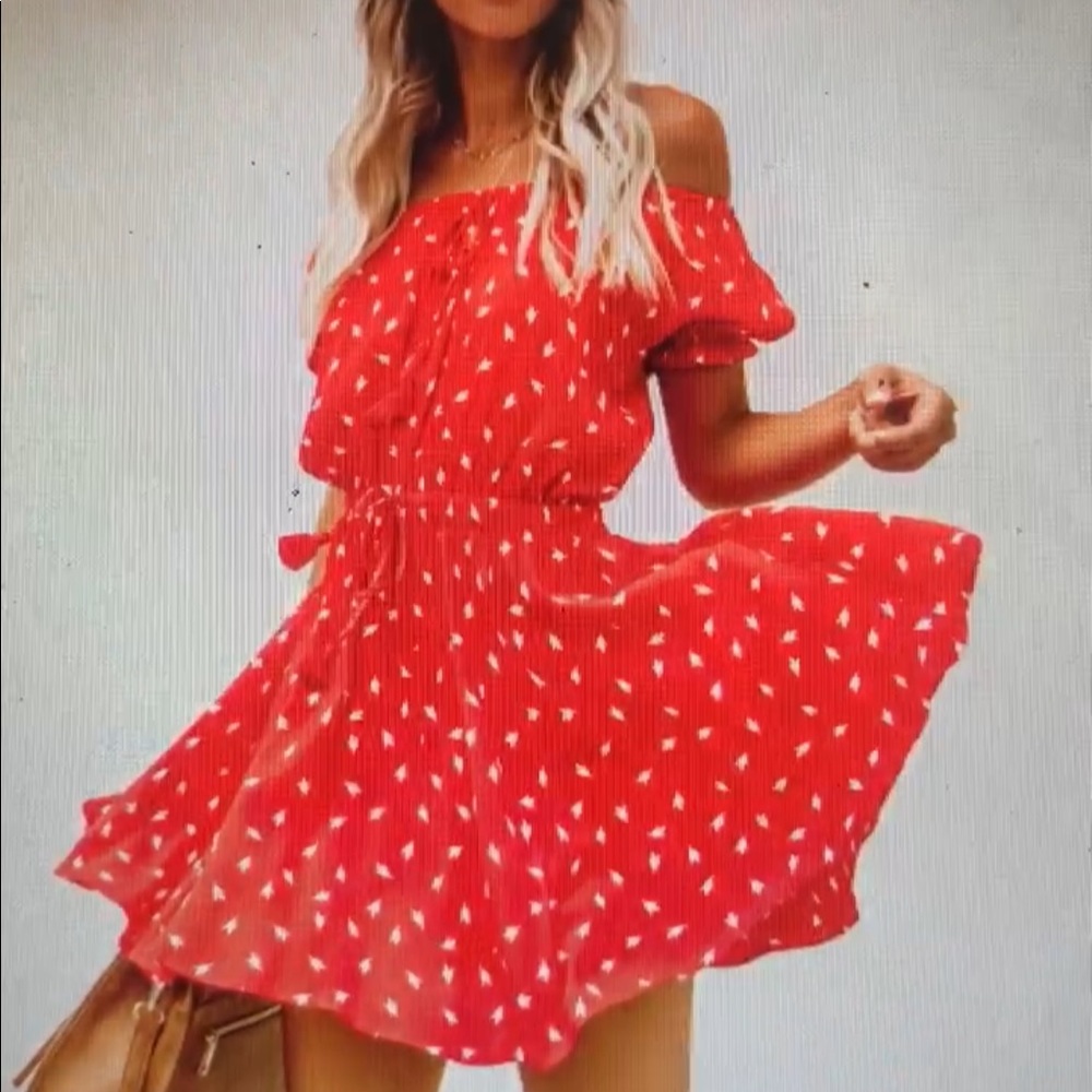 Red sundress